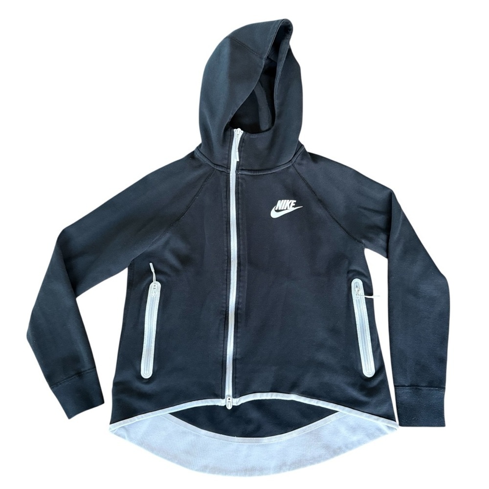 Nike Black Zip Up Hooded Jacket Size Small